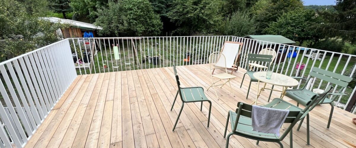 Pose de terrasses et structures m&eacute;talliques, bois et alu sur Guebwiller, Colmar et Mulhouse S&eacute;lestat 1